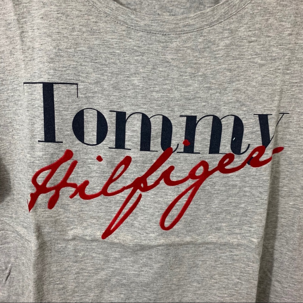 2/$20 Tommy Hilfiger Gray Graphic Tee - Picture 2 of 3